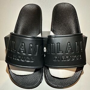 Milano Di Rouge Black Slides Size:W39